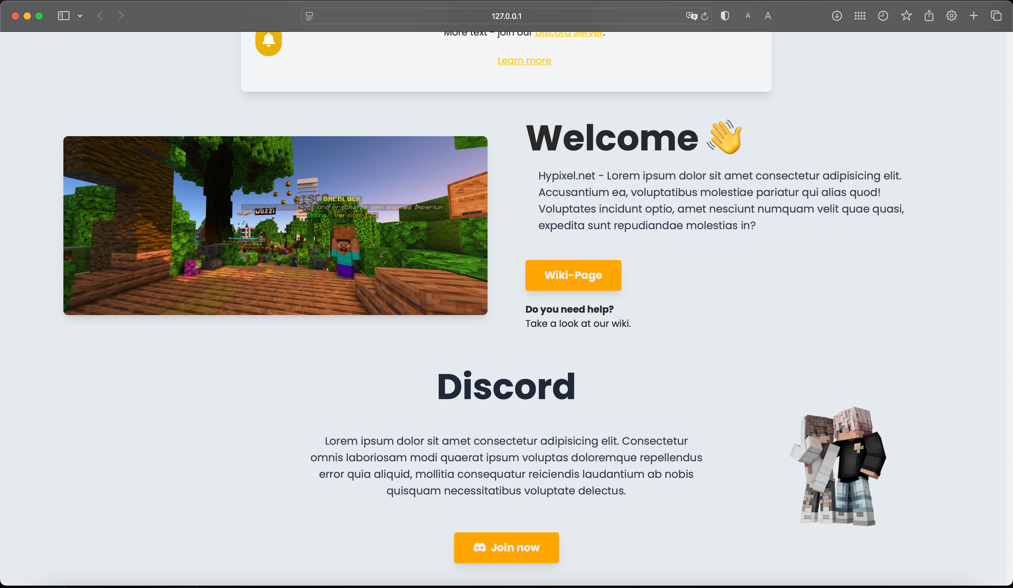 Enterprise Website Template 2.0 - MinecraftWebsites by Venxu™ Collective