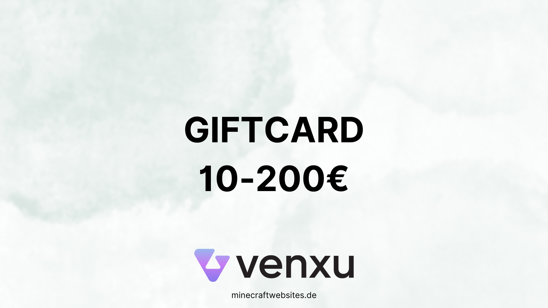 Giftcard (10-200€) - MinecraftWebsites by Venxu™ Collective